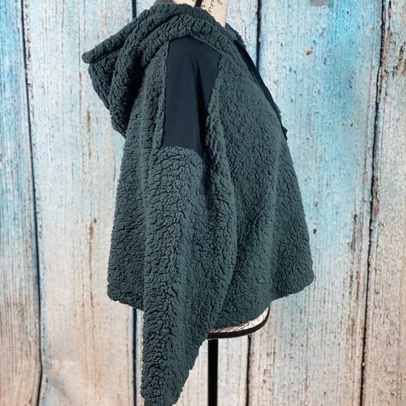 Zella NWT Green Sheila Fleece Hooded Pullover Hoodie - Picture 8 of 12